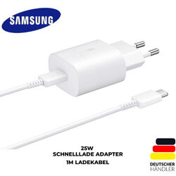 Original Samsung Super Schnellladegerät 25W USB-C Ladekabel Galaxy S22 S23 S21DE