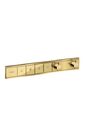 Hansgrohe Thermostat Unterputz RainSelect Fertigset 4 Verbraucher Polished Gold 