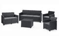 XXL Lounge-Set  von Keter, 5tlg. 3er Sofa, 2er Sofa, 2x Sessel mit Boxtisch