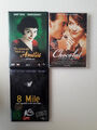 3x Romantik & Drama DVD / Sammlung / Chocolat / Amelie / 8 Miles / Depp / Eminem