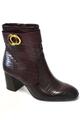 Tamaris Damen Stiefelette Solo 1-25348-25 Merlot Croco Gr.37