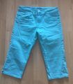 Damen Sommer Jeans Shorts Capri kurze Hose Bermuda Blau Türkis Gr. 36 s.Oliver