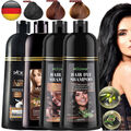 500ml Verdunkelung Schwarzes Braun Haarfarbe Shampoo Haar Färben Black Hair Dye