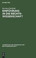 Bernhard Rehfel Einführung in Die Rechtswissensc (Gebundene Ausgabe) (US IMPORT)