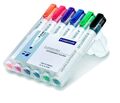 Staedtler Lumocolor Whiteboardmarker 351B WP6 , Boardmarker Keilspitze 6 Etui