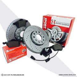 Zimmermann Bremsen Kit Sport Bremsscheiben  Beläge  Wako für SKODA Superb vorne