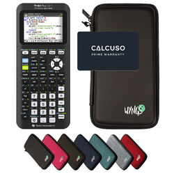 CALCUSO Sparpaket Schwarz mit Grafikrechner TI-84 Plus CE-T Python Edition