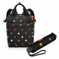 reisenthel Reisetasche allrounder R Set mit umbrella pocket classic Schirm Dots