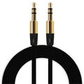 3,5mm Klinkenkabel Aux Audio Vergoldet - MP3 HIFI Auto Laptop Handy Kopfhörer 1m