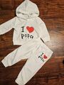 Baby 2 Tlg Set Anzug Sweatshirt Hose Gr 62/68 Neu