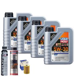 Motoröl 5W30 LIQUI MOLY 4L+MAHLE Ölfilter +Spülung +Cera Tec