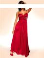 NEU - HEINE - GR. 42 - Glamour Abendkleid rot mit Strass 