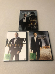 3 DVD Filme James Bond 007 Casino Royale Quantum Trost Skyfall Daniel Craig DVDs