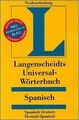 Langenscheidt Universal-Wörterbuch Spanisch von not spec... | Buch | Zustand gut