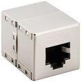 Modular Kupplung Verbinder 2x RJ45 für Netzwerkkabel Cat5e Vollmetall #110410