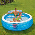 Intex Schwimm Center Family Lounge Pool mit Sitzbank 57190NP