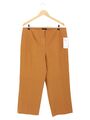 PETER HAHN Stoffhose Damen Gr. 23 Braun Baumwolle Elegant