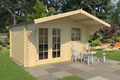 Gartenhaus Blockhaus  Satteldach 34 mm Orlando 34 400x300 cm Lasita