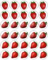 30 ERDBEEREN ESSBARE WAFER & EIS CUPCAKES TOPPER DEKORATION PARTY ESSEN UK