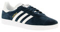 Adidas Originals Herren Sportschuhe Gazelle Leder Schnürschuhe Navy UK Größe