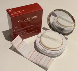 Clarins Everlasting Cushion Foundation LSF 50 Long Wearing 108 Sand, 13 ml, Neu in OVP