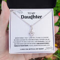 To My Daughter Special Gifts - I LOVE YOU WITH ALL MY HEART Necklace
