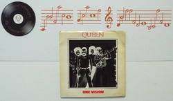 Queen One Vision 7"" Einzel + Innenhülle A1U B1U Presse - EX