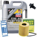 5L Liqui Moly Top Tec 4100 5W-40 ÖL + MANN Filter + Schraube für Citroen Renault