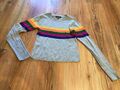 Primark langarm Shirt, Sweatshirt, Pullover Gr. XS (34, 36) grau, bunt TOP !!!