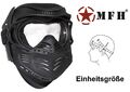 Gesichtsmaske Fight Brille herausnehmbar größenverstellbar Airsoft Paintball BW