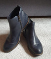 Chelsea Damenschuhe Boots Blau  5th Avenue Gr. 37 echtes Leder Stiefeletten