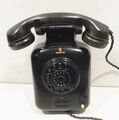 Altes Post Wand-Telefon schwarz  Bakelit  Siemens  mit Wählscheibe