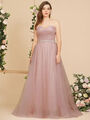 Damen Kleid Elegante Abendkleid  Abschlussball Hochzeitskleid, Rosa, S (DE 36)