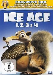 Ice Age 1, 2, 3 & 4 [Exklusive Box, inkl. Scrat Bonus-Disc]