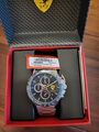 Neue Scuderia Ferrari Watch Uhr Chrono Black Textured, 44Mm