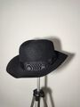 Vintage Fedora Hut Luxor Herren SELTENE Hüte schwarz Größe 7 56 см