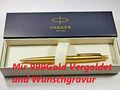 Kugelschreiber Parker JOTTER 24K.Vergoldet + Persönliche Gravur Geschenk Gold