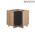 Eckunterschrank Küchenschrank Küchenmöbel Küchenzeile Fame-Line 87 cm Vicco