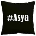 Kissenbezug #Asya I love Asya Schwarz 100869