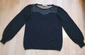 Pullover promod Feinstrick Festlich  Damen Oberteil Gr.S/M Schwarz Cotton NEU 