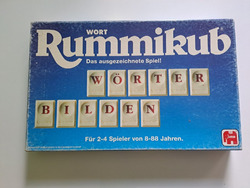 Wort Rummikub Wörter bilden JUMBO Anleitung 1988 Brettspiel Senioren gerecht