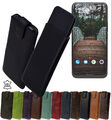 Suncase Hülle Tasche Echt Leder Handyhülle Slim Case Etui für Gigaset Rephone