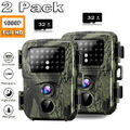 2X Mini Wildkamera 20MP 1080P IR Nachtsicht Jagdkamera Wildtierkamera + SD Karte