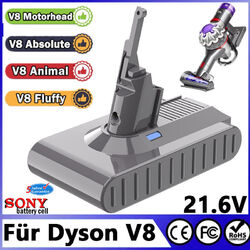 9000mAh 21.6V Akku Für Dyson V8 Absolute Animal SV10 Staubsauger Batterie/Filter