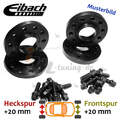 Eibach Spurplatten schwarz VA, HA 20mm für Audi A3 Cabriolet 8V7 8VE : 13 >> 20