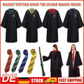 Harry Potter Kostüm Robe Mantel Umhang Krawatte Gryffindor Slytherin Ravenclaw ~