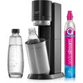 SodaStream E-Duo Wassersprudler schwarz/titan 1 L Glasflasche, Kunststoffflasche