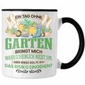 Trendation - Garten Tasse Geschenk für Gärtner Hobbygärtner Lustiger Spruch Gesc