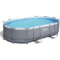 Bestway Power Steel Oval Frame Pool Set 488 x 305 x 107 cm (56448GS)