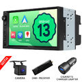 DAB+Android 13 7" IPS Screen Doppel DIN Autoradio GPS Navi CarPlay Bluetooth RDS